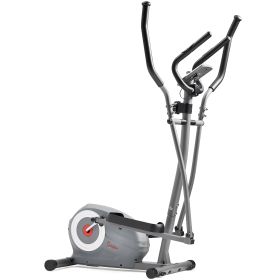 Sunny Health & Fitness Essentials Series Magnetic Smart Elliptical with Exclusive SunnyFit® App Enhanced Bluetooth Connectivity