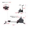 Sunny Health & Fitness SMART Compact Foldable Magnetic Rowing Machine with Bluetooth Connectivity - SF-RW522016