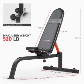 Sunny Health & Fitness Adjustable Multifunction Weight Bench - SF-BH622045