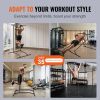 VEVOR Power Tower Dip Workout Bar, 2-Level Height Adjustable Pull Up Bar Stand, Multi-Function