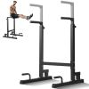 VEVOR Dip Bar, 500 lbs Capacity, Heave Duty Dip Stand Station with Adjustable Height, Fitness Workout Dip Bar & Push up Handles