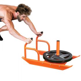VEVOR Weight Training Pull Sled, Fitness Strength Speed Training Sled with Handle, Steel