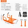 VEVOR Weight Training Pull Sled, Fitness Strength Speed Training Sled with Handle, Steel