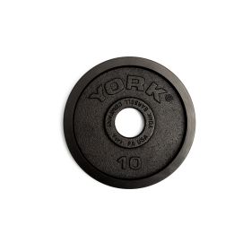 YORK 2" "Legacy" Cast Iron Precision Milled Olympic Plate - **PAIRS ONLY** (weight: 10)