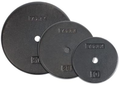 YORK 1" Std Contour Cast Iron Plate - Black (weight: 7.5)