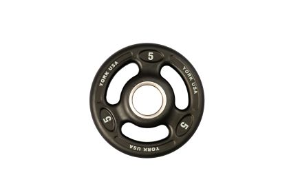 YORK "ISO-Grip" Urethane Plate - Black (weight: 5)