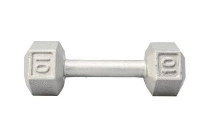 Cast Iron Hex Dumbbell Residential only (weight: 10)
