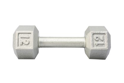 Cast Iron Hex Dumbbell Residential only (weight: 12)