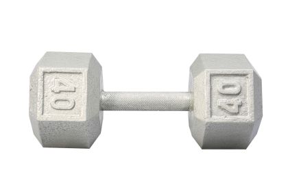 Cast Iron Hex Dumbbell Residential only (weight: 40)