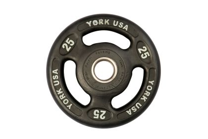 YORK "ISO-Grip" Urethane Plate - Black (weight: 25)