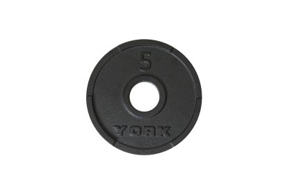 G-2 Olympic Dual Grip Thin Line Cast Iron Plate - Black - **PAIRS ONLY** (weight: 5)