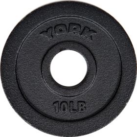 Int'l Cast Iron Olympic Plate - Black - **PAIRS ONLY** (weight: 10)