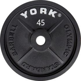 Int'l Cast Iron Olympic Plate - Black (weight: 45)