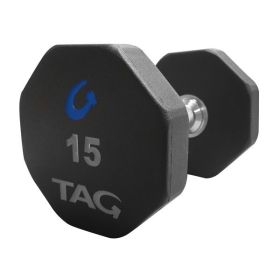 Tag Fitness 8 Sided Rubber Dumbbells Sets (weight: 5-50)