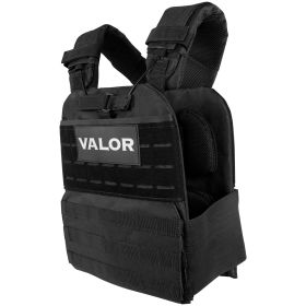 Valor Adjustable Weight Vest (Color: Black)