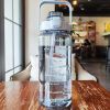 2L Sports Water Bottle With Straw Portable Large Capacity Water Bottles