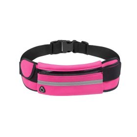 Unisex Sports Fanny Pack; Running Waist Bag; Belt Phone Bag; Water Hydration Backpack Running Accessories (Color: Pink)