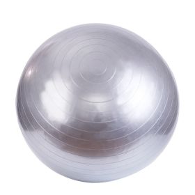 PVC Fitness Balls Yoga Ball; Thick Explosion-proof Exercise Balance Ball For Home Gym Pilates 17.72inch/21.65inch/25.59inch/29.53inch/33.46inch (Color: Gray)