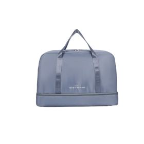 Women's Expandable Travel Bag Yoga Gym Handbag for Airplane, Sports (Color: Blue)