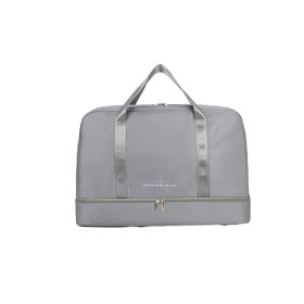 Women's Expandable Travel Bag Yoga Gym Handbag for Airplane, Sports (Color: Grey)