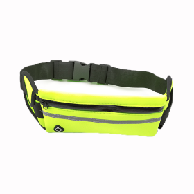 Unisex Portable Waist Bag; Canvas Outdoor Phone Holder; Waterproof Belt Bag; Fitness Sport Accessories For Running And Jogging (Color: Green)