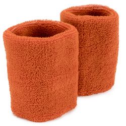 Wrist Sweatbands 2-pack (Color: Orange)