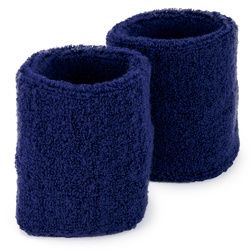 Wrist Sweatbands 2-pack (Color: Blue)