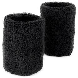 Wrist Sweatbands 2-pack (Color: Black)