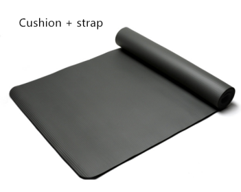 Eco-friendly NBR Yoga Mat (Color: Black With straps)