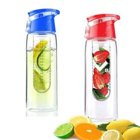 Fruit Cola Bottle a Fruit Infuser Drink Bottle (Color: Red)