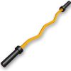 Solid Steel 47 ""Coil Rod Barbell Standard Weight Bar Thread Non-Slip 300 lb Capacity Weight Bar Yellow