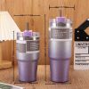 Random Color Delivery Diamond Paint Ice Cup Stainless Steel Cup Car Travel Insulation Cold Coffee Cup Water Bottle