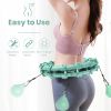 1pc Smart Weighted Hula Hoops, Fitness Weight Loss Gear, With Detachable Knots & Adjustable Weight