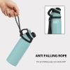 32oz/ Leakproof Free Drinking Water Bottle with Spout Lid for;  Stainless Steel Sports Water Bottle for Fitness; white/green/blue