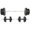 vidaXL Barbell and Dumbbell Set 132.3 lb