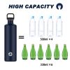 2L Stainless Steel Water Bottle | 2 Litre Single Wall Water Uninsulated Canteen | Eco Friendly Reusable Bottle