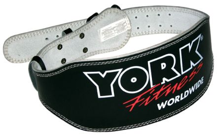 6" York Padded Weightlifting Belt (size: small)